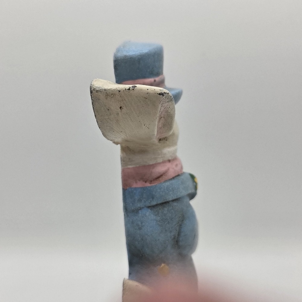 Midwest Importer Cast Iron Bunny Doorstop Alice In Wonderland White Rabbit Heavy - Picture 8 of 11